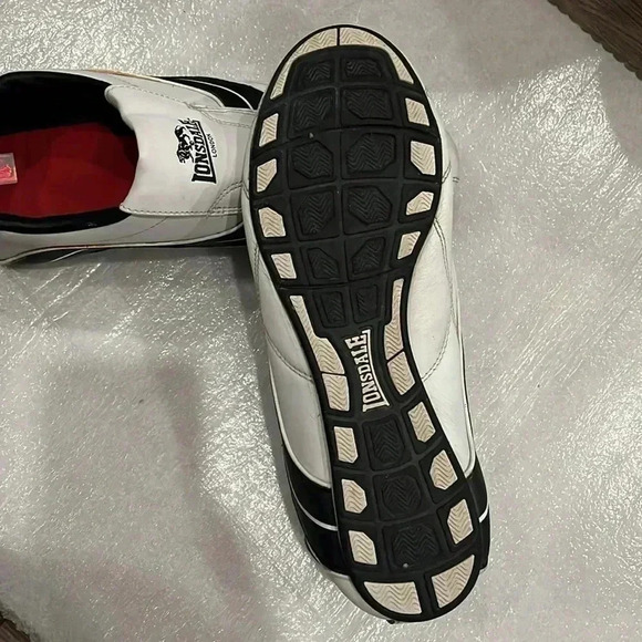 [US10]Lonsdale Mens Benn Leather Trainers Low  Top Slip On Sports Shoes - Picture 9 of 9